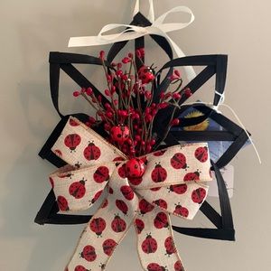 Handmade Ladybug Wreath Alternative